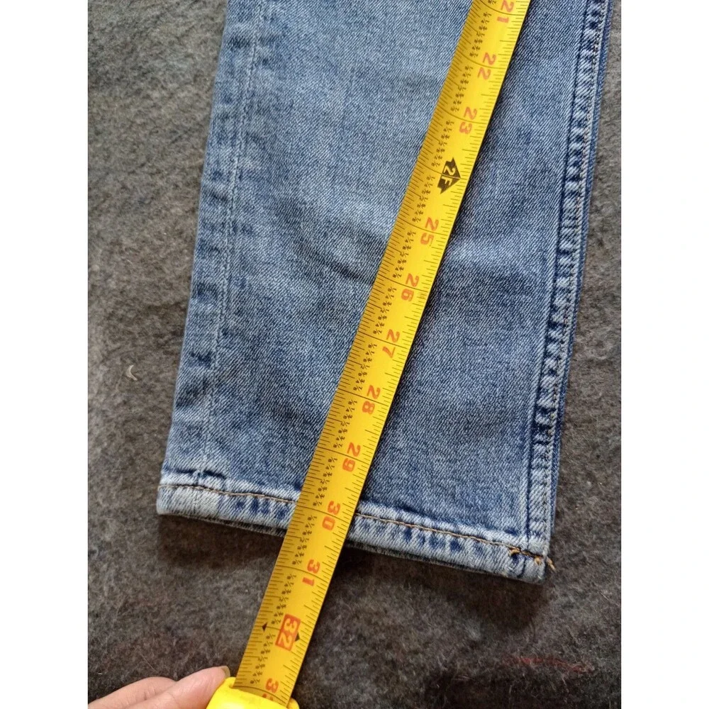 H&M &Denim Men's Slim Fit Jeans Size 34x32 Light Wash Stretch Blue Denim Pants